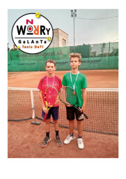 3.-ie miesto štvorhry do 12 r. - turnaj v TK Zlaté Moravce 2022 - Xavier Klement (vpravo)